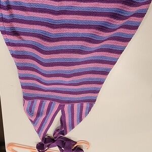 Crotchet knit halter dress